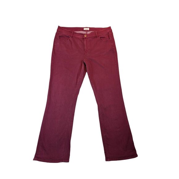 Maurices bootcut highrise maroon pants 18w * - Picture 1 of 4